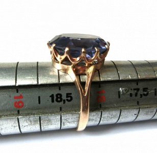 Увеличение кольца с камнем на два и более размера
